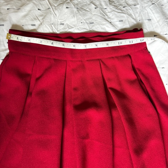 Red Twik Retro Midi Skirt - Picture 3 of 6